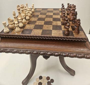 Schaakspel - Hout, Antiek en Kunst