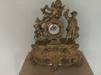 Klok - gegoten tin / aluminium - 1930-1940, Antiek en Kunst, Antiek | Klokken