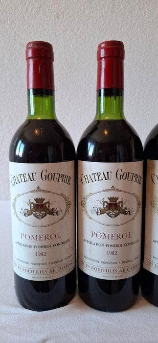 1982 Chateau Gouprie - Pomerol - 3 Bouteilles (0,75 L)