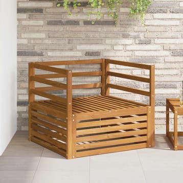 vidaXL 2 st Buitensofa Naturel, Verzenden, Nieuw