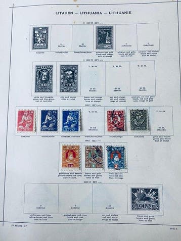 Wereld - Collecties Hongarije, Letland en Litouwen op oude, Gestempeld
