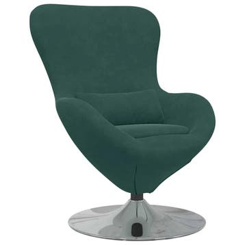 Eivormige draaistoel Fluweel - Tweede kansje, OP=OP, Huis en Inrichting, Verzenden, Minder dan 75 cm, Nieuw, 50 tot 75 cm