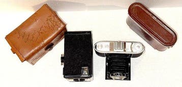 Agfa, Fodor Isolette I / Box in originele leeren tassen |, Nieuw