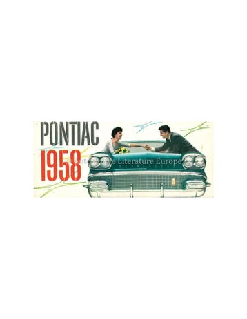 1958 PONTIAC 16 GOLDEN JUBILEE MODELS BROCHURE ENGELS, Ophalen of Verzenden, Nieuw