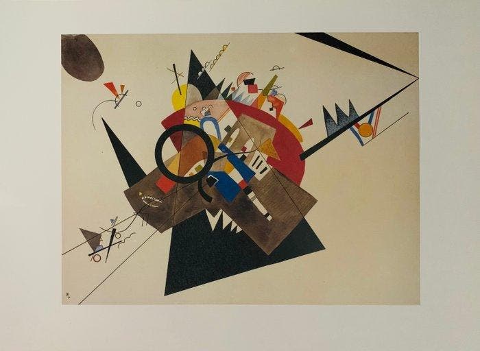 Wassily Kandinsky - “Schwarzes Dreieck, 1923”. Copyright: VG, Antiek en Kunst, Kunst | Tekeningen en Fotografie