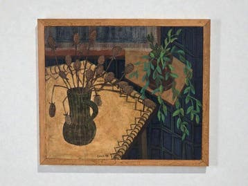 Walter Gillich (1920-2000) - 2 Tische mit Pflanzen, Antiquités & Art, Art | Peinture | Moderne