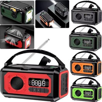 12000mAh Radio Powerbank op Zonne-energie met Dynamo -, Télécoms, Verzenden
