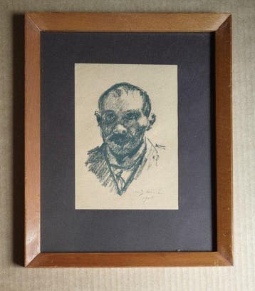 Lovis Corinth (1858-1925) - Self-Portrait, Antiek en Kunst