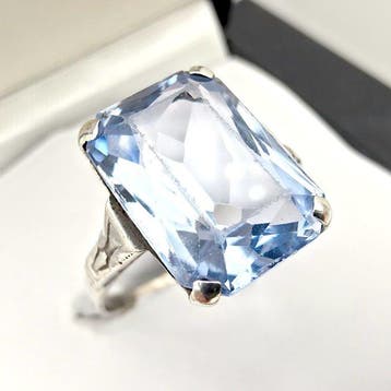 Argent - Bague - Art déco des années 1940