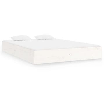 Massief houten bed | 140x200cm | Tweede kansje! OP=OP, Huis en Inrichting, Verzenden, Wit, Tweepersoons, 140 cm