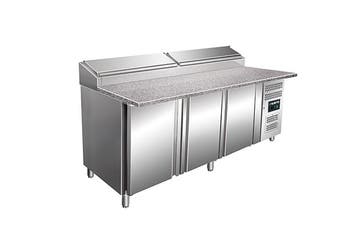 SARO Voorbereidingstafel werkblad graniet - 1/3 GN - SH 2000, Verzenden, Nieuw in verpakking, Koelen en Vriezen