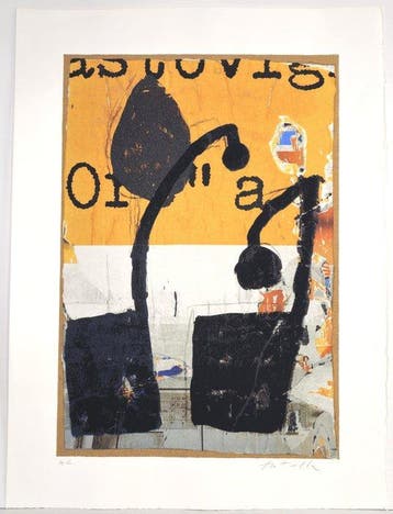Mimmo Rotella (1918-2006) - Mirò in Nero