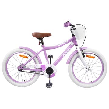 vidaXL Kinderfiets 18 Inch voor 5-7 jaar oud Paars, Fietsen en Brommers, Verzenden, Nieuw