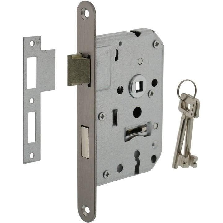 Woningbouw klavier dag- en nachtslot geborsteld rvs 55 mm..., Doe-het-zelf en Bouw, Hang- en Sluitwerk, Slot, Nieuw, Ophalen of Verzenden