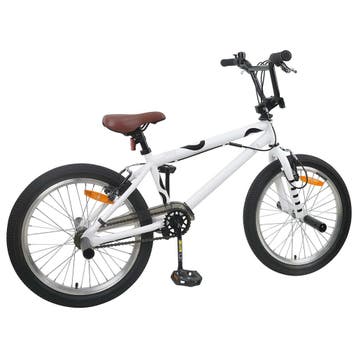 vidaXL BMX fiets 20 Inch voor kinderen ouder dan 9 jaar Wit, Verzenden, Nieuw