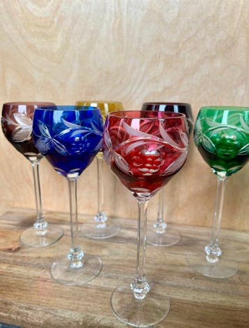 Lausitzer Glasswerke Weißwasser - Verre à vin (6) - Cristal