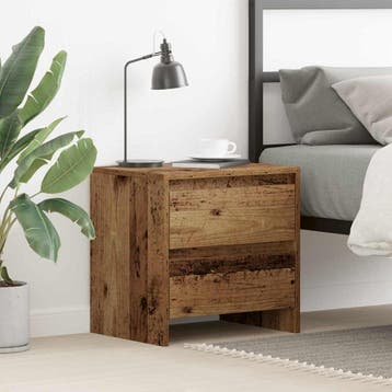vidaXL Nachtkastje Oudhout 45 x 34 x 44,5 cm Bewerkt hout, Verzenden, Nieuw