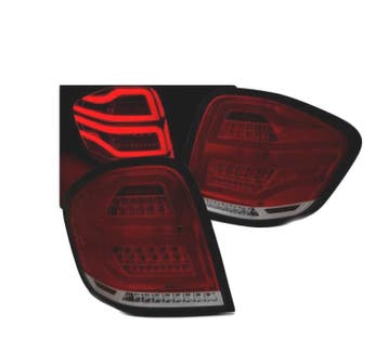 FEUX ARRIÈRE MERCEDES W164 05-08 LED BAR ROUGE FUMÉ, Verzenden
