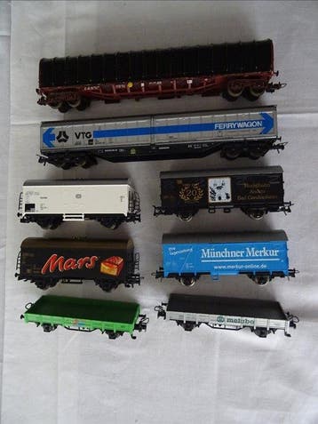 Märklin, Roco H0 - Wagon de marchandises pour trains, Nieuw