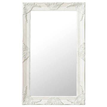 vidaXL Wandspiegel barok stijl 50x80 cm wit, Huis en Inrichting, Woonaccessoires | Spiegels, Verzenden, Nieuw