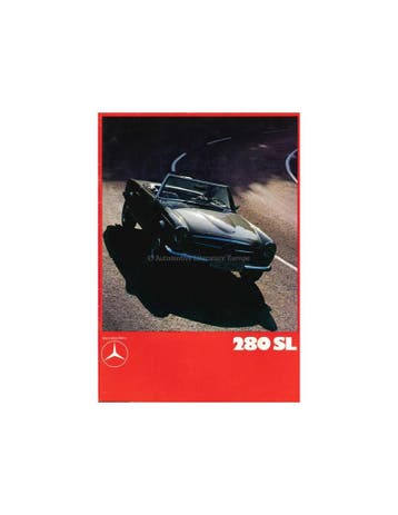 1970 MERCEDES BENZ 280 SL BROCHURE ENGELS