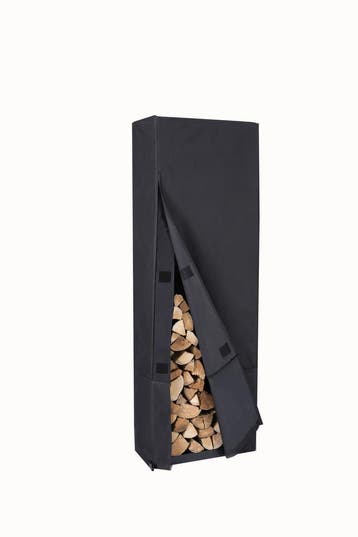 Lendo Online Housse pour Range-bûches 50x25x148 cm Noir