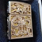 Zippo - Dragon y Caballo Mitico en armadura Relieve 3D -