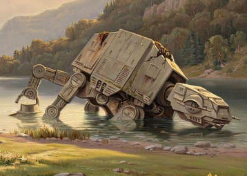 Kleury.art - [XL Canvas] The Slumbering Colossus by, Cd's en Dvd's, Nieuw in verpakking