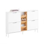 2dekans | SoBuy Schoenenkast FSR183-WN - 4 Kieplades - 3, Huis en Inrichting, Kasten | Schoenenkasten, Ophalen of Verzenden, Nieuw