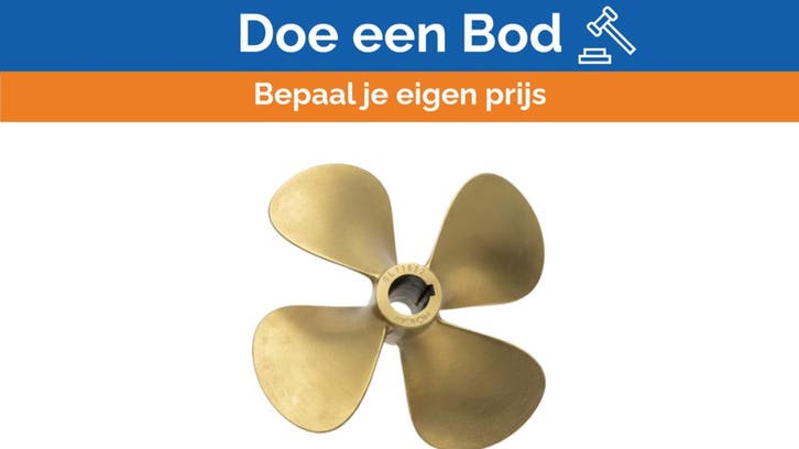 Bieden: Michigan Propellers 4-Blade Brass Propeller GL469 1, Sports nautiques & Bateaux, Accessoires navigation, Enlèvement ou Envoi