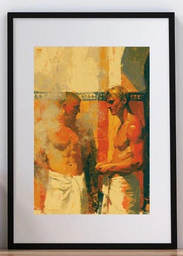 Jules Verala - Confidences au Hammam — Fine Art Print 1/1