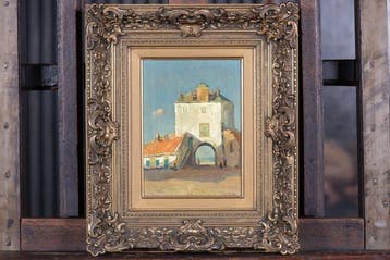 Jan Knikker (1889-1957) - Vischpoort Harderwijk