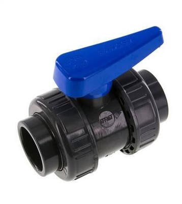 PVC 2-weg Kogelkraan Dubbele Wartel 40 mm Sok EPDM, Verzenden