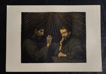 Hans Thoma (1839-1924) - Christus und Nikodemus