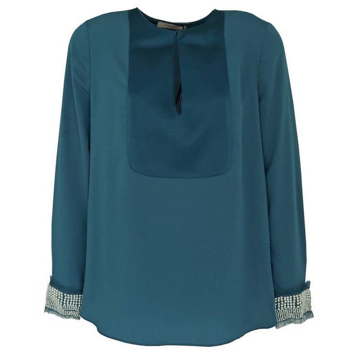 Twinset • caribbean blauwe blouse • 36 (IT42), Kleding | Dames, Blouses en Tunieken, Blauw, Nieuw, Maat 36 (S), Verzenden