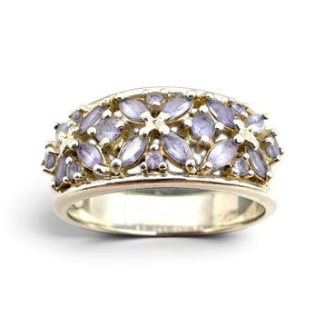 Sans prix de réserve - Bague Argent - Tanzanite (Certifiée)