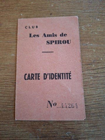 Spirou (magazine) - Carte identité Spirou + drapeau Vive, Livres