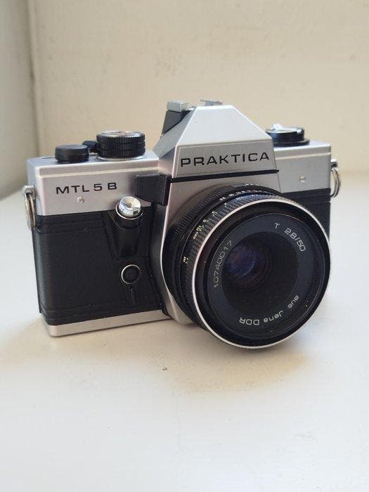 Praktica MTL 5 B + aus Jena DDR T 2,8/50mm | Analoge camera, Audio, Tv en Foto, Fotocamera's Analoog