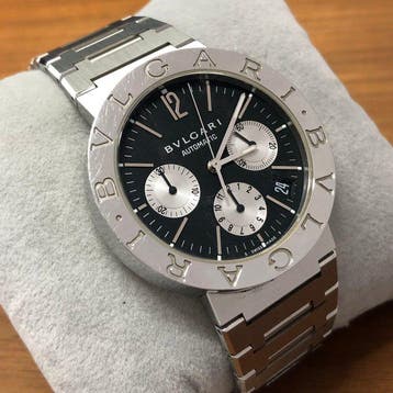Bvlgari - Bvlgari Bvlgari Chronograph - BB38SSCH - Homme -, Nieuw