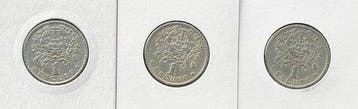 Portugal. Lote de 3 Moedas: 1 Escudo (1927 + 1928 + 1929) -