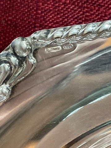 Dienblad - Zilver - Er wordt verondersteld dat het in 1960, Antiek en Kunst