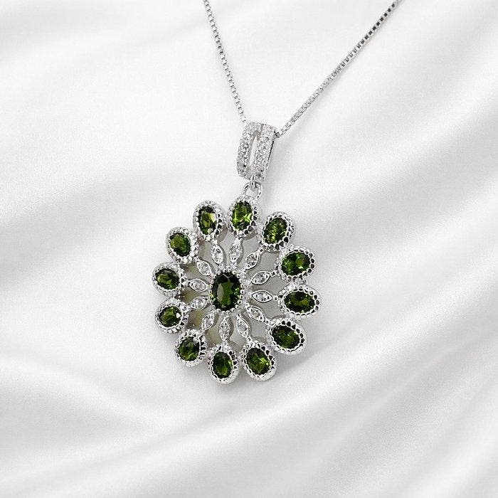 Sans prix de réserve - Collier Plaqué or - Topaze - Plaqué, Handtassen en Accessoires, Kettingen