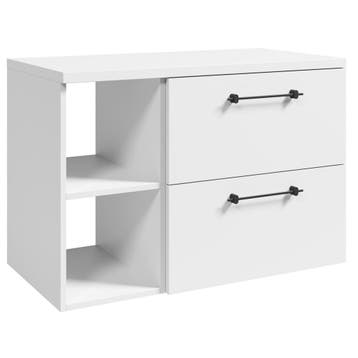 Badplaats Wastafelkast Muro 90 cm - Wit - met Opbergvak, Verzenden, Nieuw