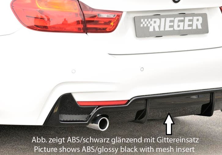 Rieger diffuser | geschikt voor BMW 4-Serie F32 / F33 / F36, Auto diversen, Tuning en Styling, Verzenden