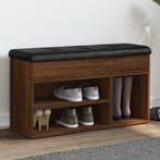 vidaXL Schoenenbank 82x32x45,5 cm bewerkt hout bruin, Verzenden, Nieuw