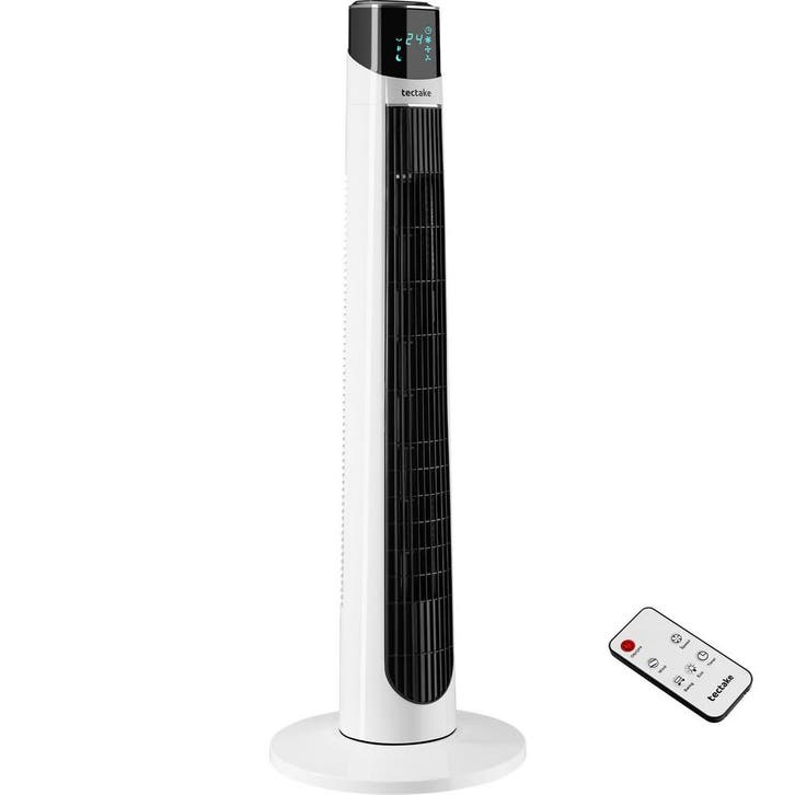 tectake Torenventilator Arktis 3 modi, 3 standen, 90° zwenkf, Electroménager, Climatiseurs, Envoi