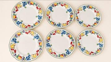 Villeroy & Boch - RARE 6 assiettes pour tête à tête. -
