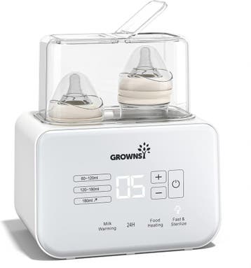 Growsny Flessenwarmer 8-in-1 | Retour Deal | Sla je slag!, Verzenden, Zo goed als nieuw, Flessen- of potjesverwarmer