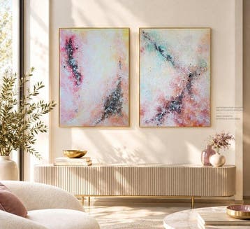 Enrica Ciffo - Overture & Pastel Symphony (2 Canvas) |