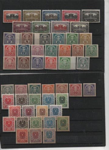 Autriche 1919/1924 - Autriche – collection Deutschösterreich, Postzegels en Munten, Gestempeld